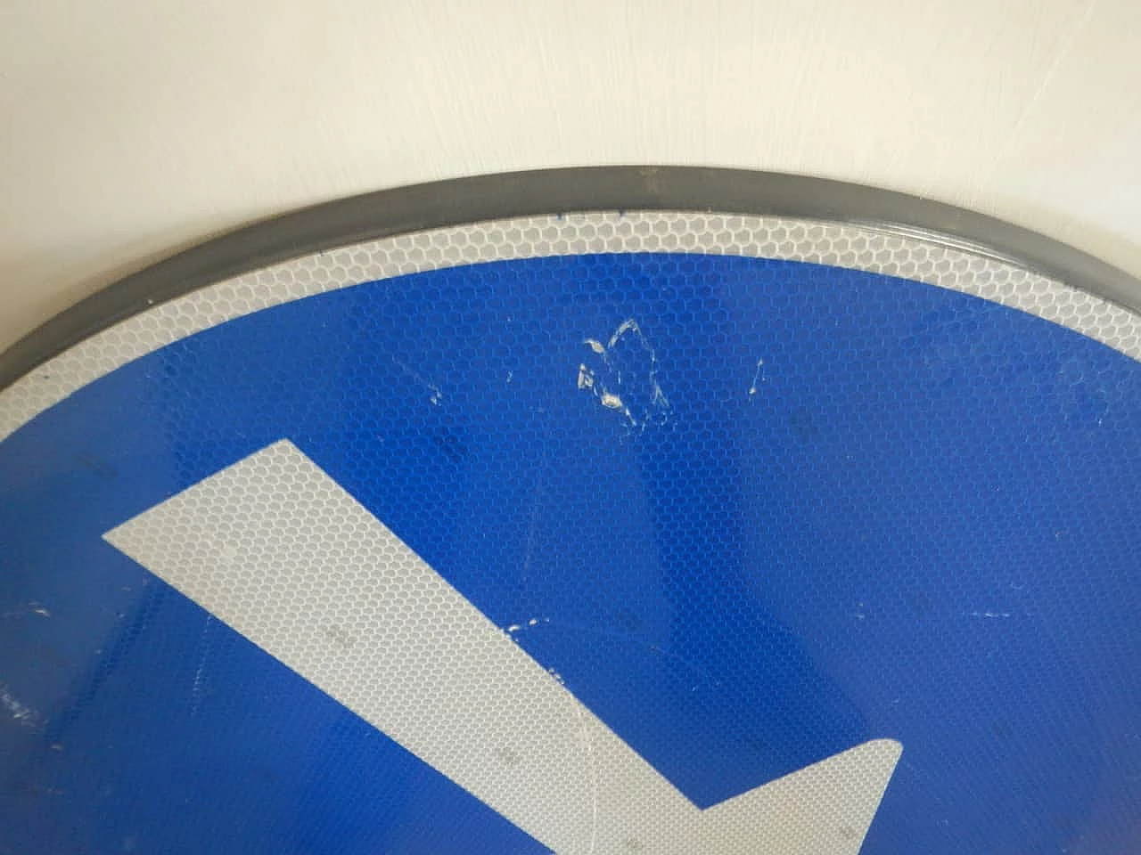 Road sign with directional arrow, 1990s 6