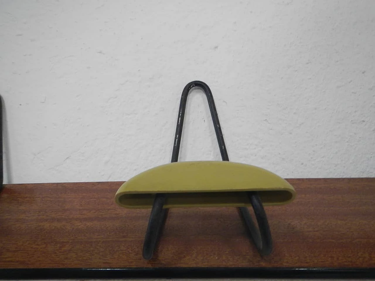 Compressed wood and formica wall coat rack, 1970s 9