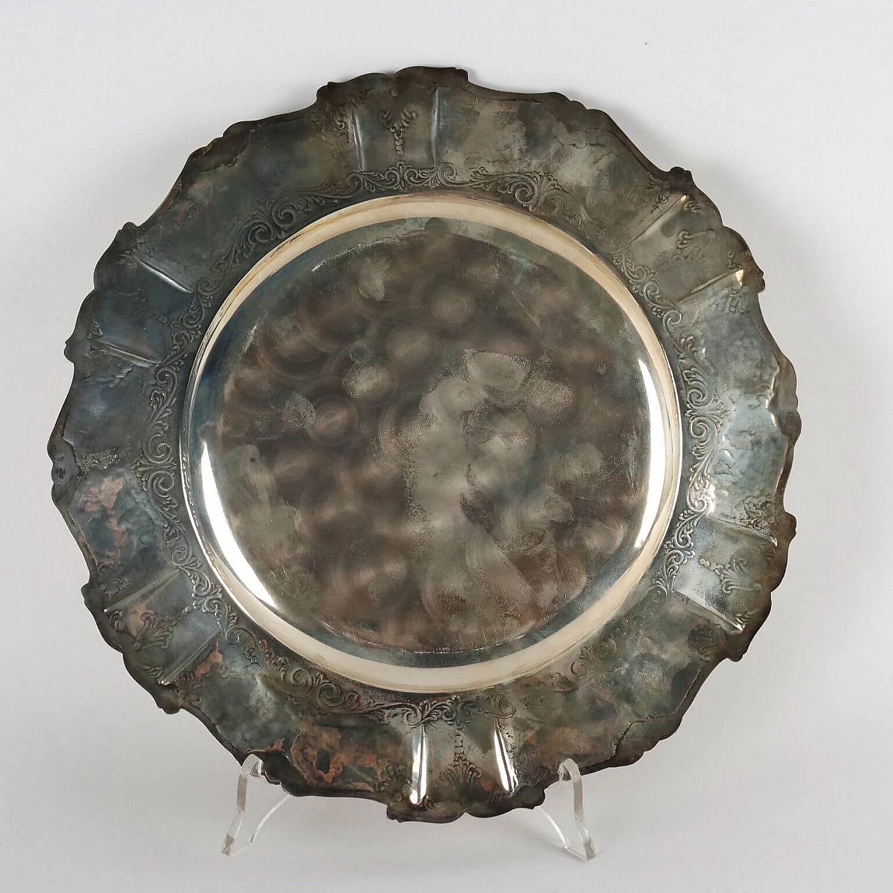 Silver plate by Giuliano Boggiali, 1950s 7
