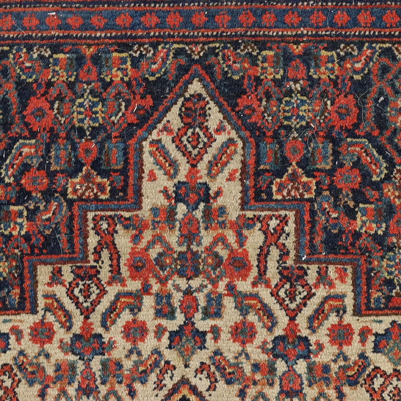 Iranian cotton and wool Senneh rug 4