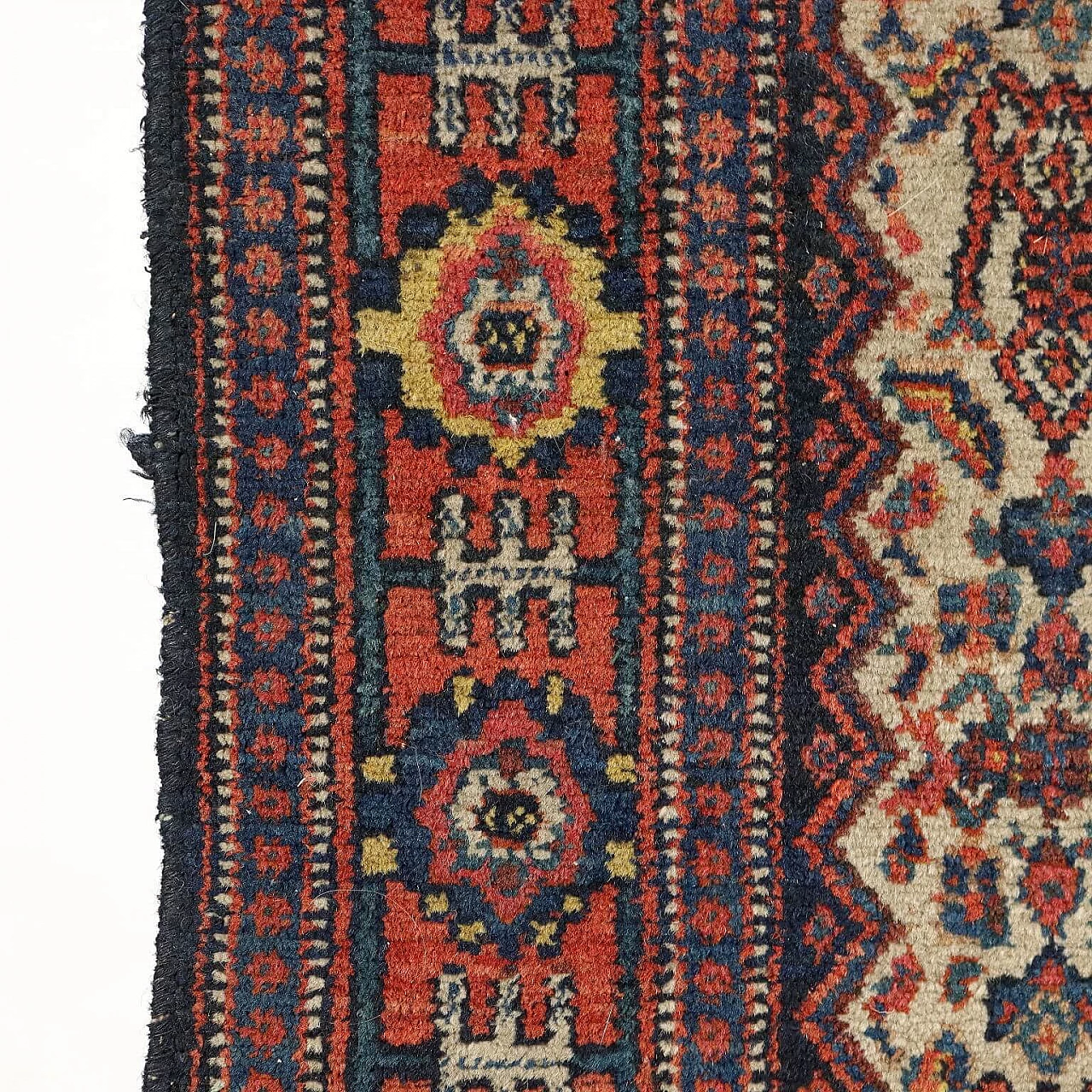 Iranian cotton and wool Senneh rug 6