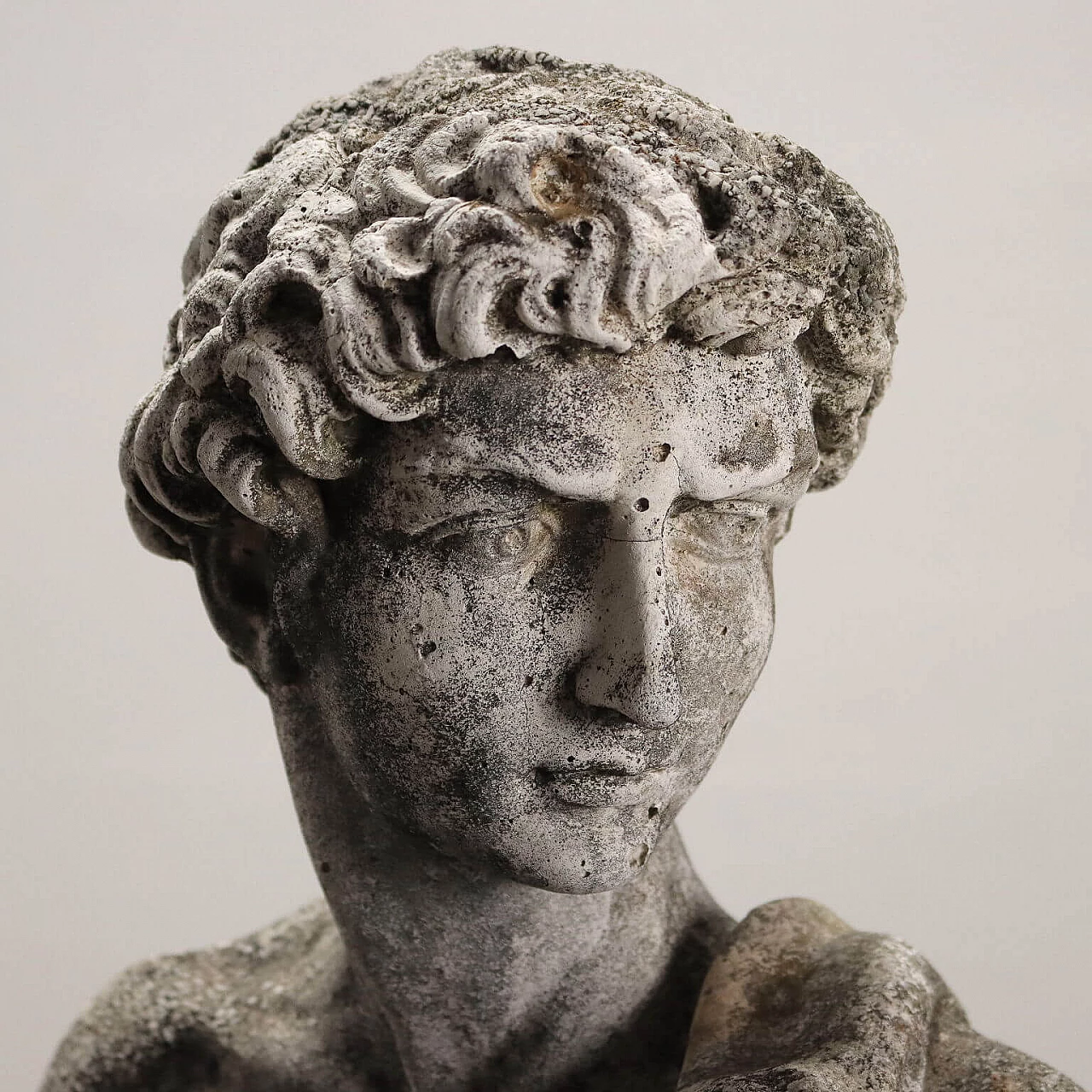 Statua da giardino in graniglia raffigurante David di Michelangelo 3