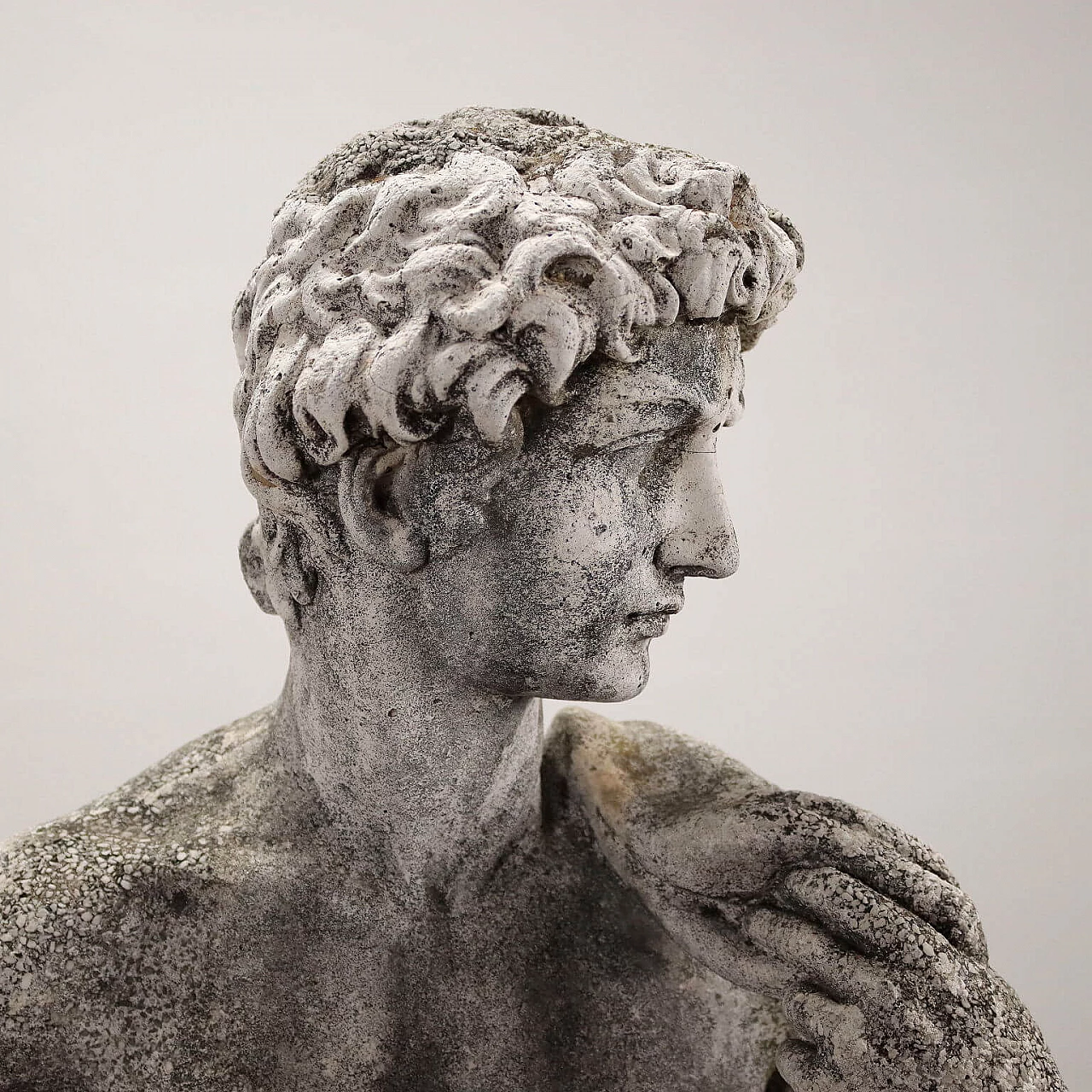 Statua da giardino in graniglia raffigurante David di Michelangelo 4
