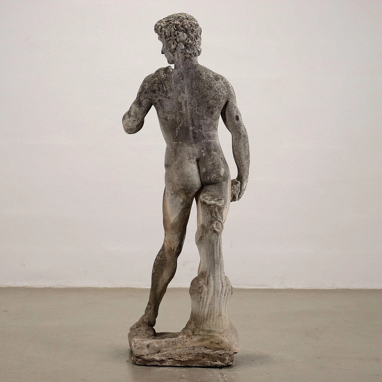 Statua da giardino in graniglia raffigurante David di Michelangelo 8