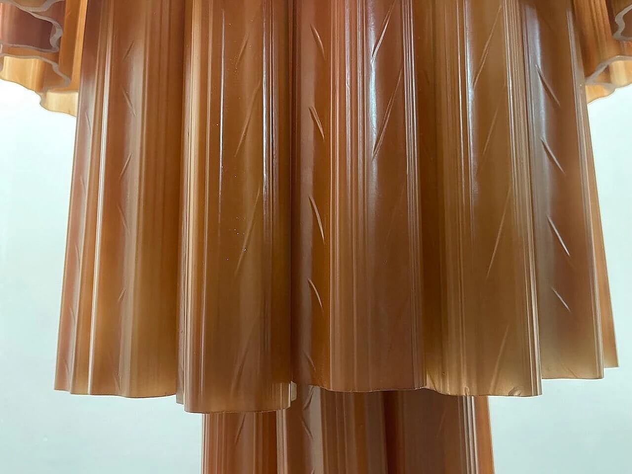 Glass Tronchi chandelier, 1980s 8