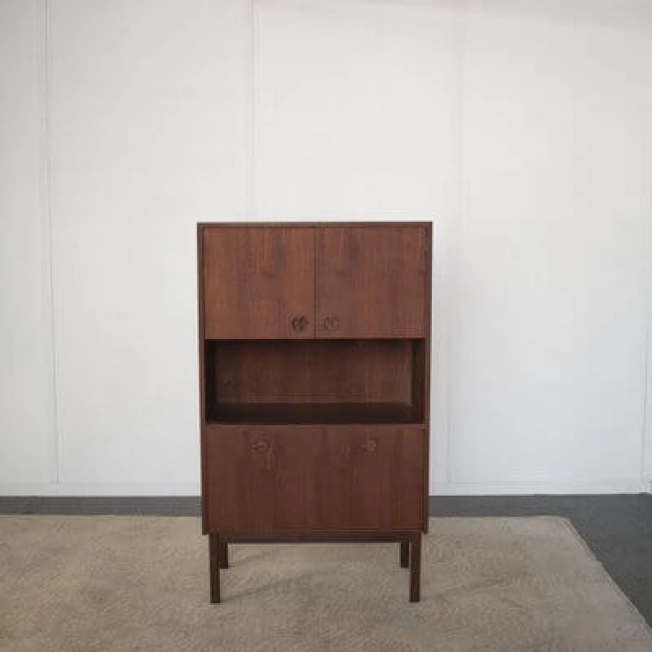 Walnut sideboard with storage cabinets by Peter Hvidt, 1960s 1