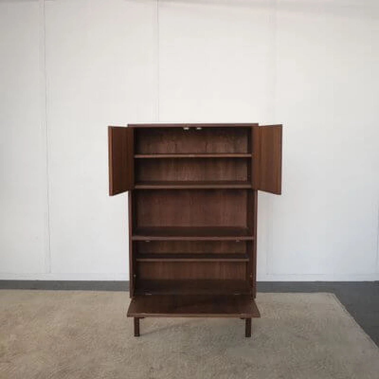 Walnut sideboard with storage cabinets by Peter Hvidt, 1960s 4