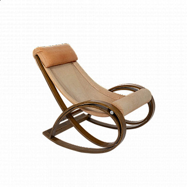 Sgarsul rocking chair by Gae Aulenti for Poltronova, 1960s