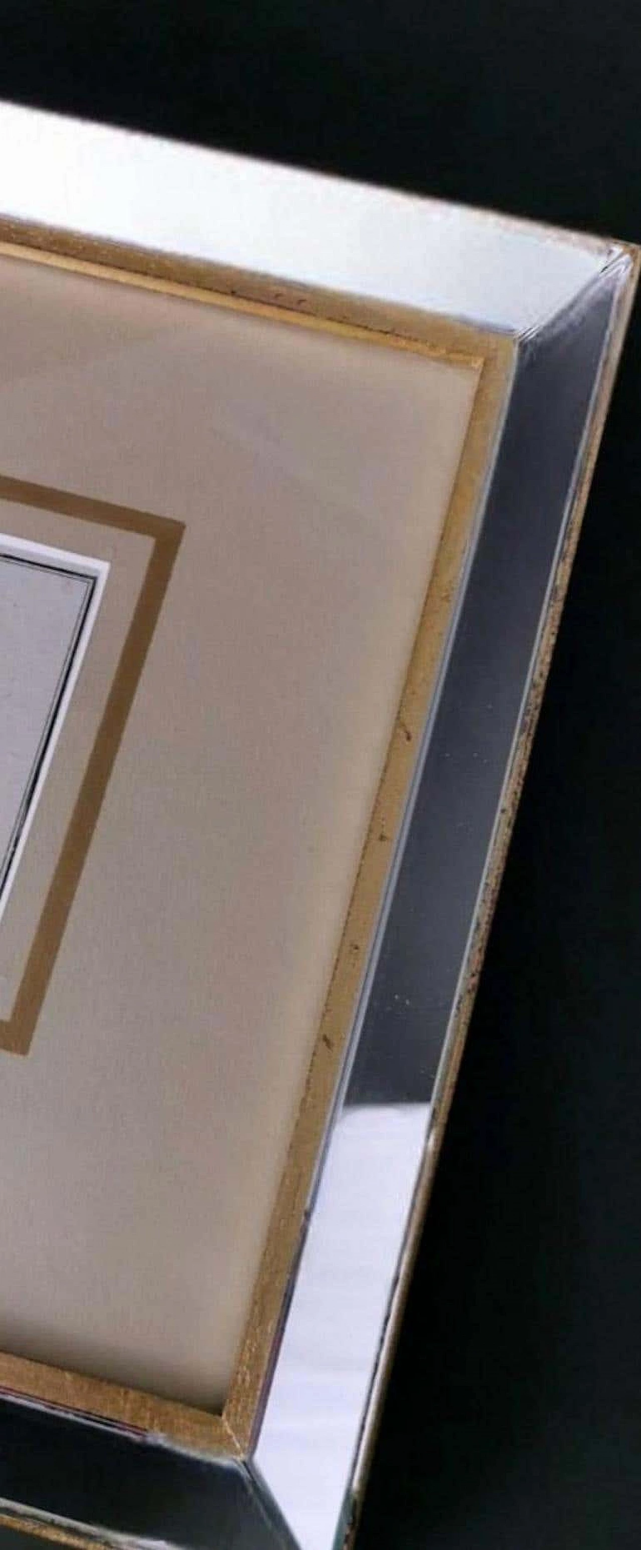 Stampa olandese incisa raffigurante lo stemma dei duchi di Mirandola con cornice specchiata, '600 11