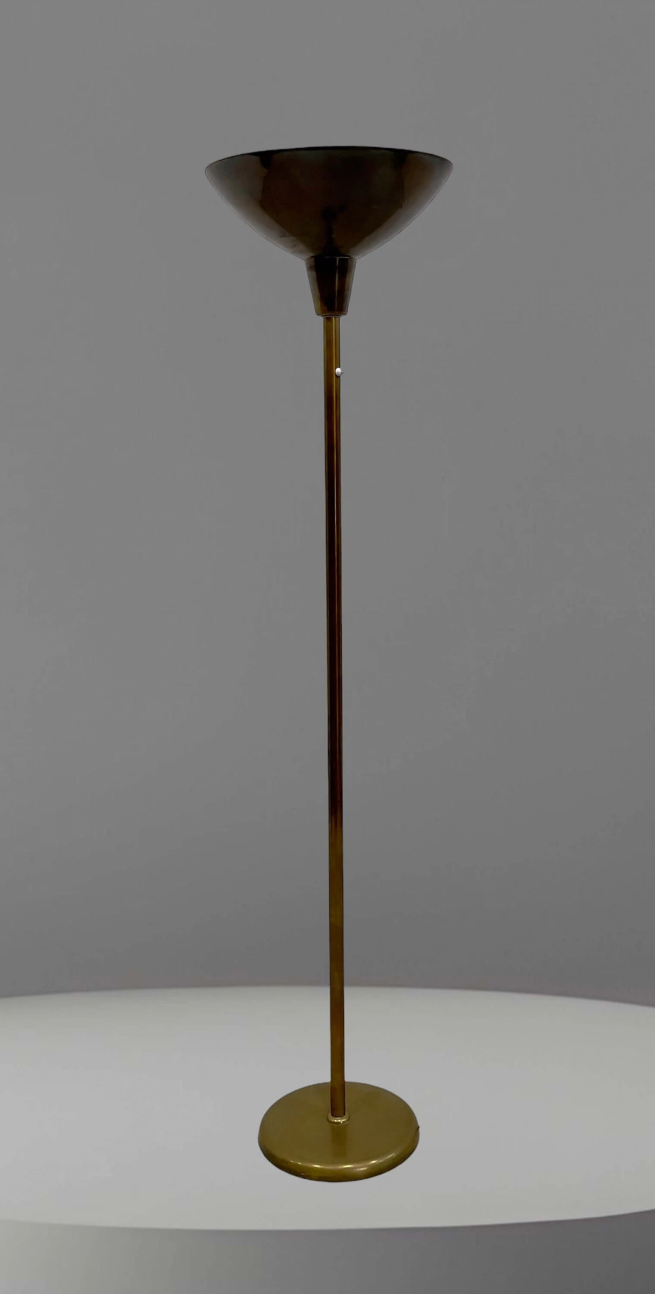 LTE1 floor lamp in brass by Luigi Caccia Dominioni for Azucena, 1950s 2