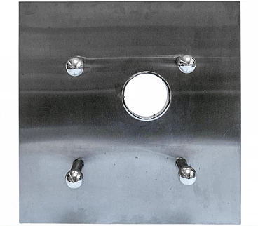 Space Age aluminum wall light in the style of Angelo Brotto, 1970s