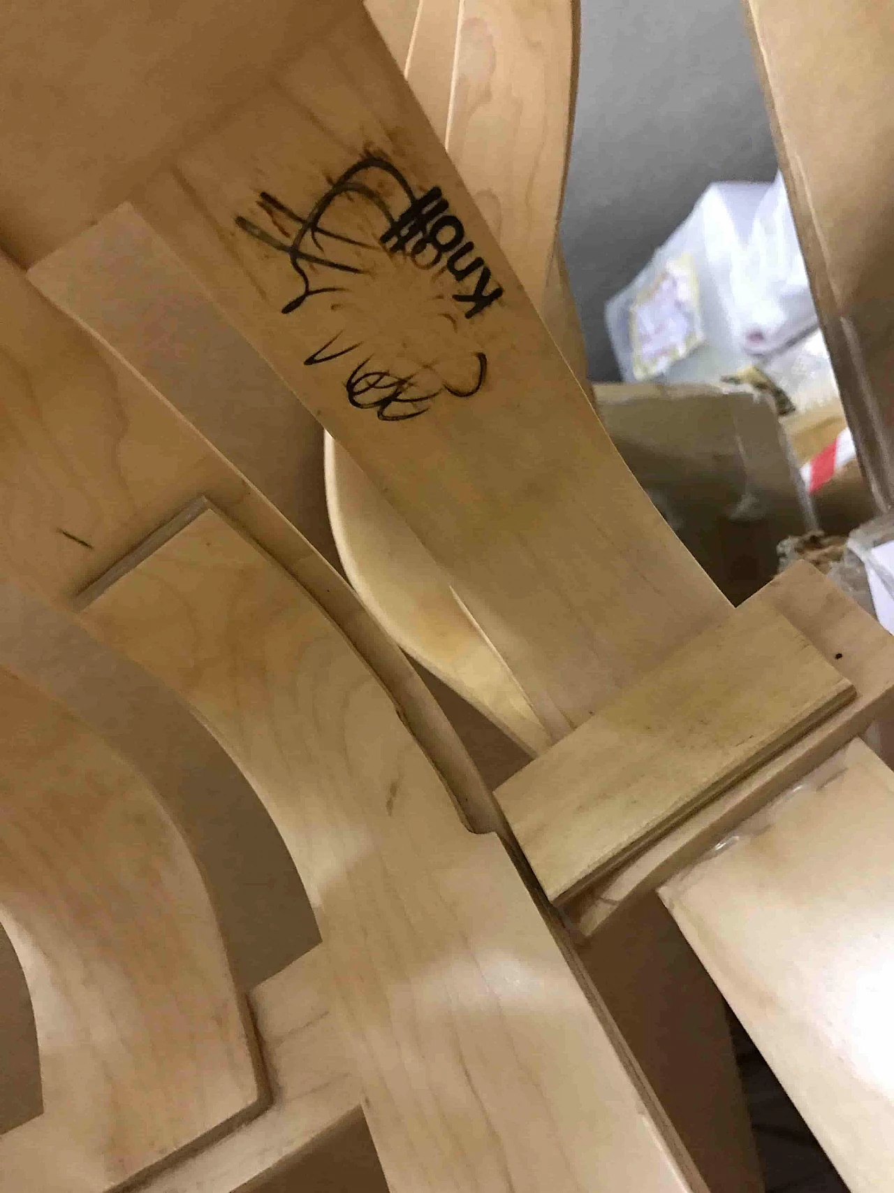 Poltrona Cross Check in lamellare piegato di Frank Gehry per Knoll USA, anni '90 2