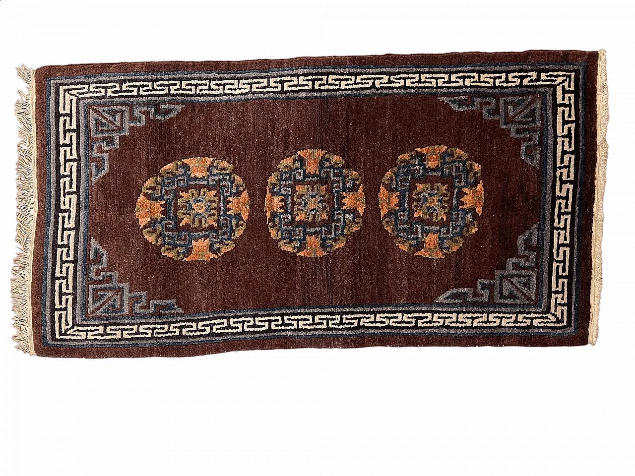 Tibetan wool Khaden rug, 1920s 6