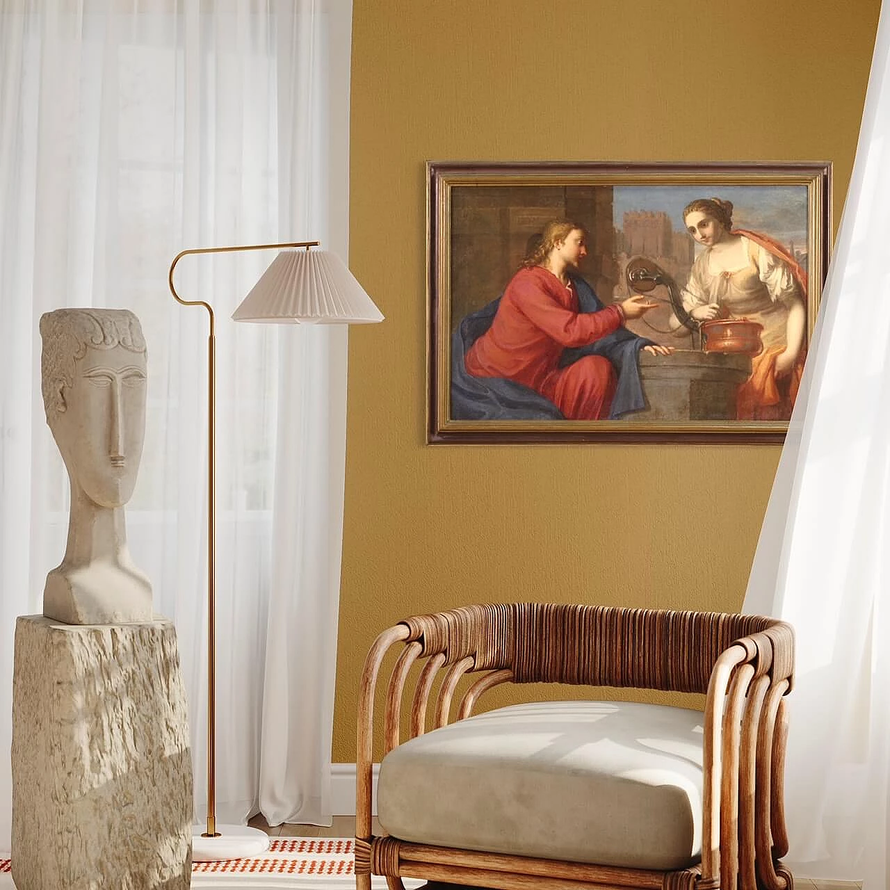 Gesù e la Samaritana al pozzo, olio su tela, seconda metà '600 14