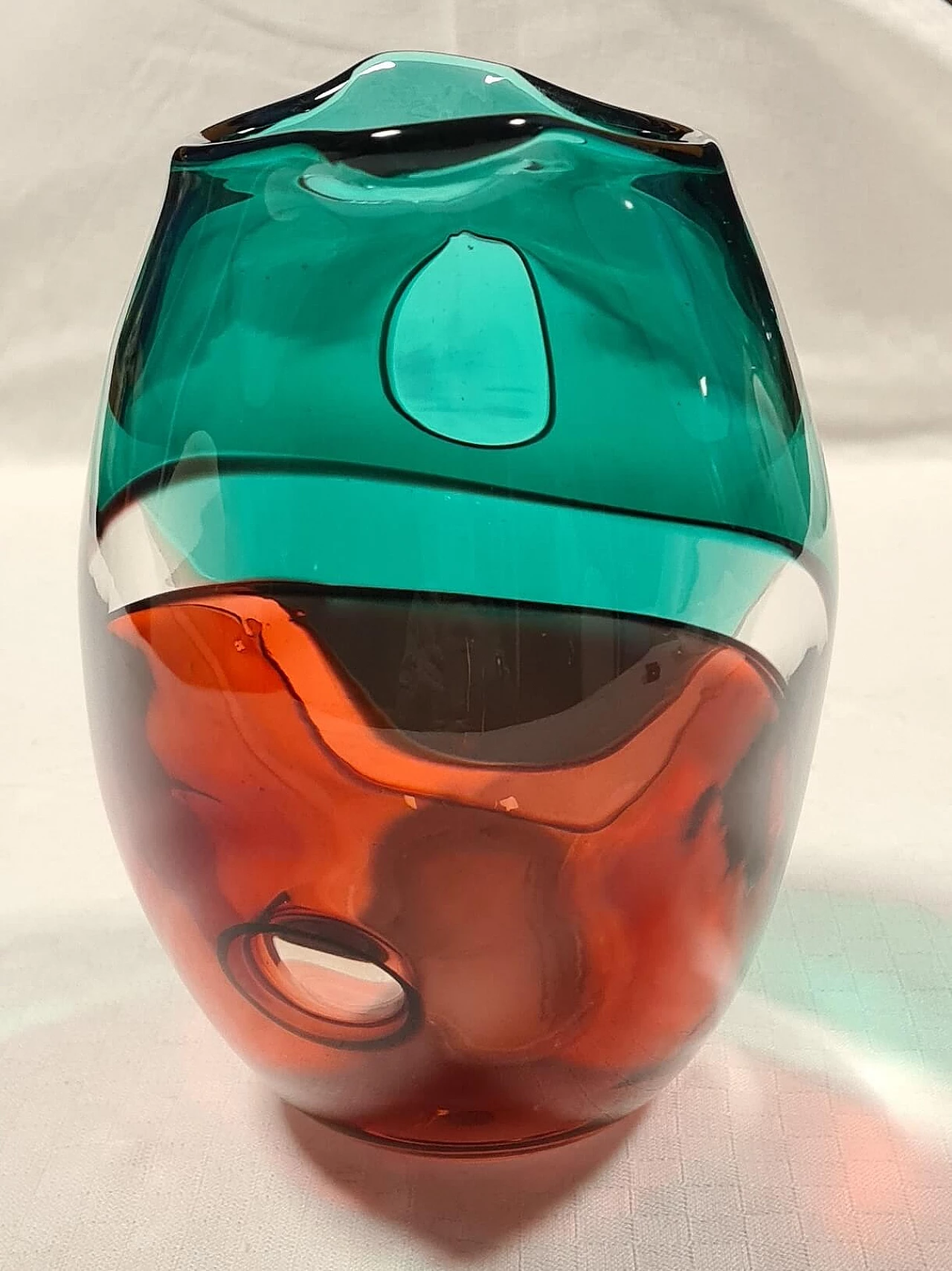 Carnevale vase by Archimede Seguso, 1980s 6