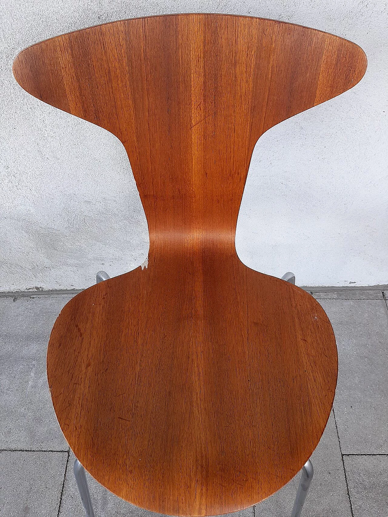 6 Sedie 3105 di Arne Jacobsen per Fritz Hansen, 1967 17