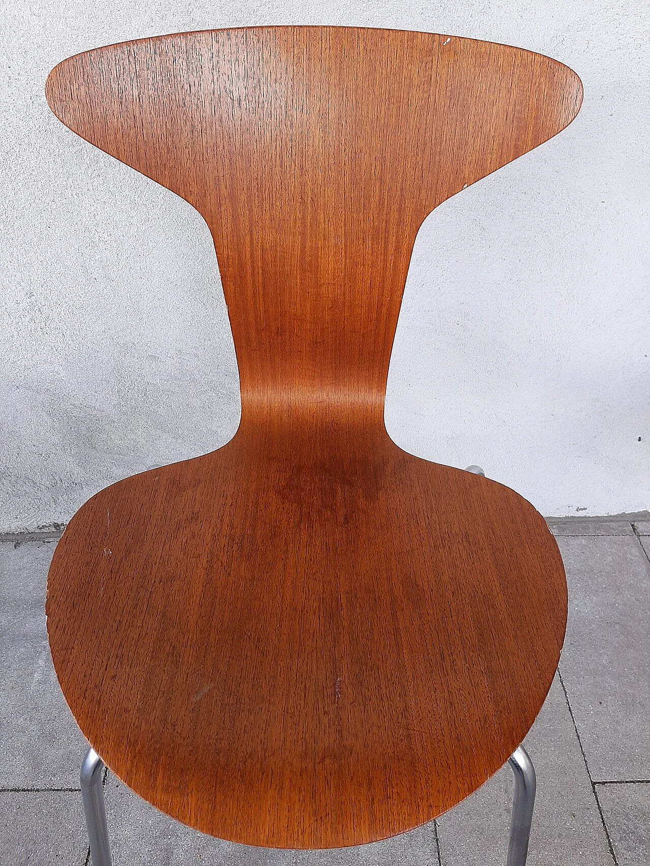 6 Sedie 3105 di Arne Jacobsen per Fritz Hansen, 1967 19