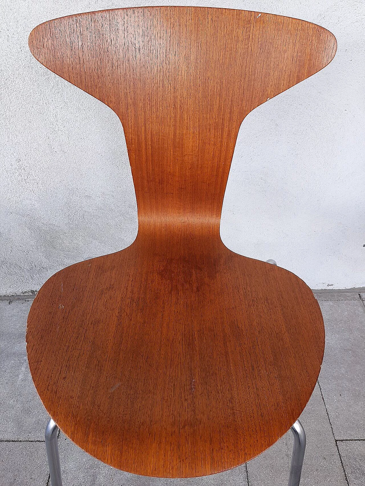 6 Sedie 3105 di Arne Jacobsen per Fritz Hansen, 1967 20