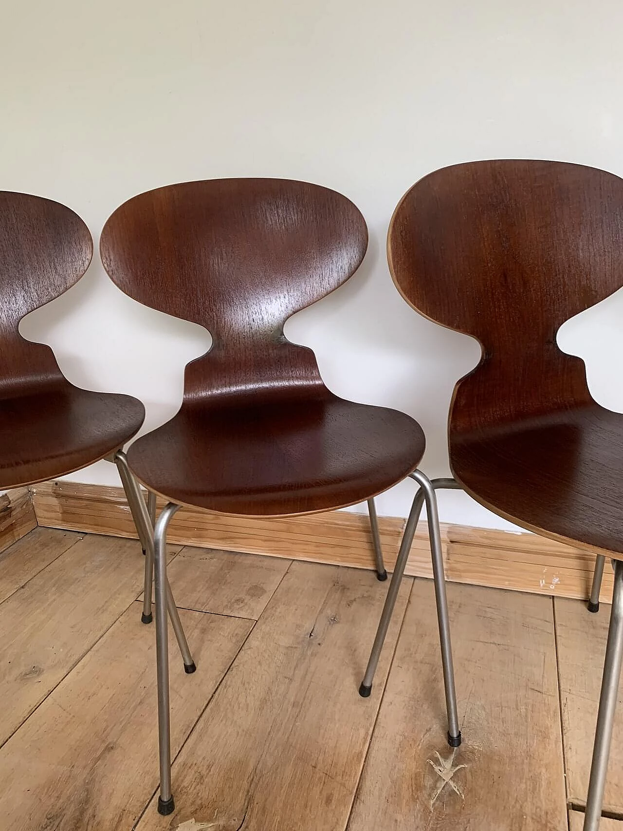 4 ANT 3101 chairs by Arne Jacobsen for Fritz Hansen, 1971 6