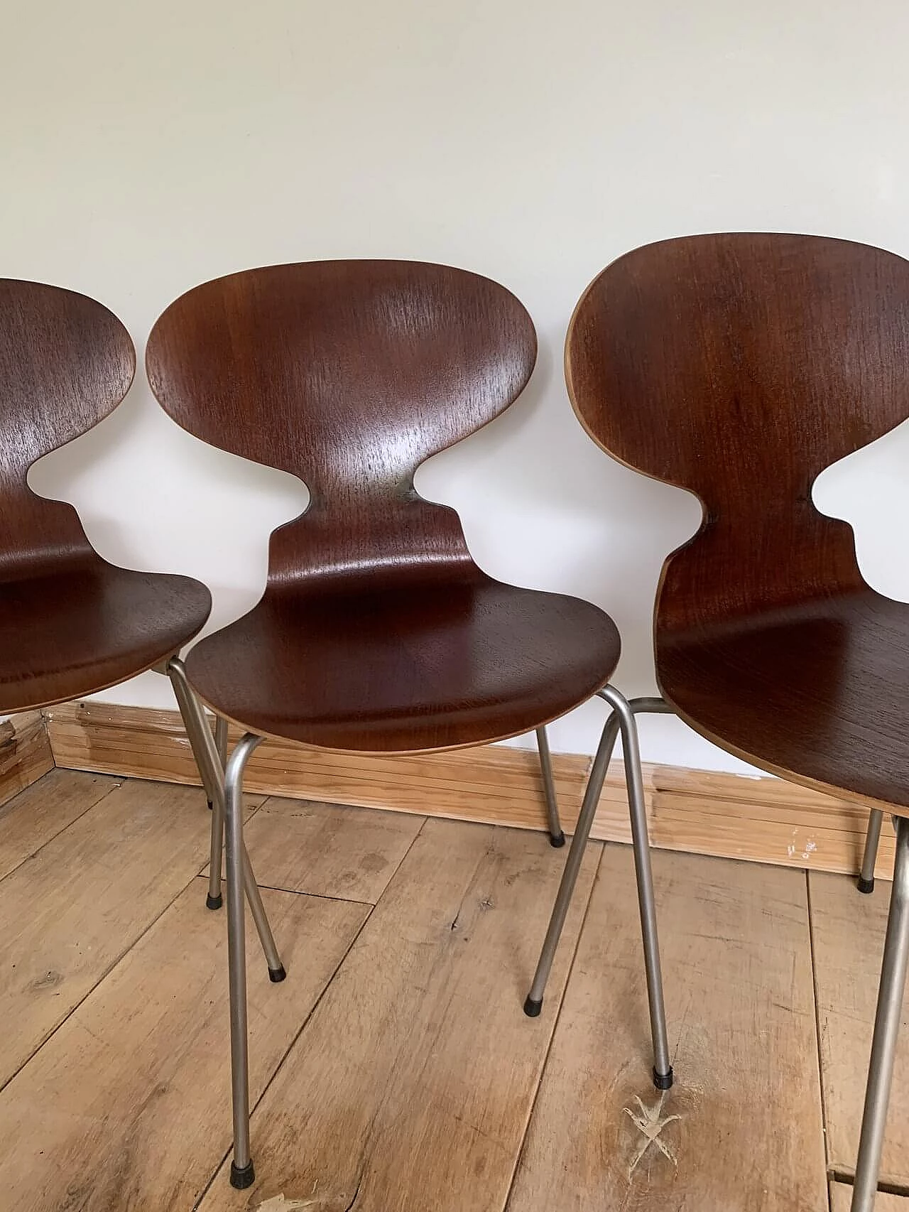 4 Sedie ANT 3101 di Arne Jacobsen per Fritz Hansen, 1971 6