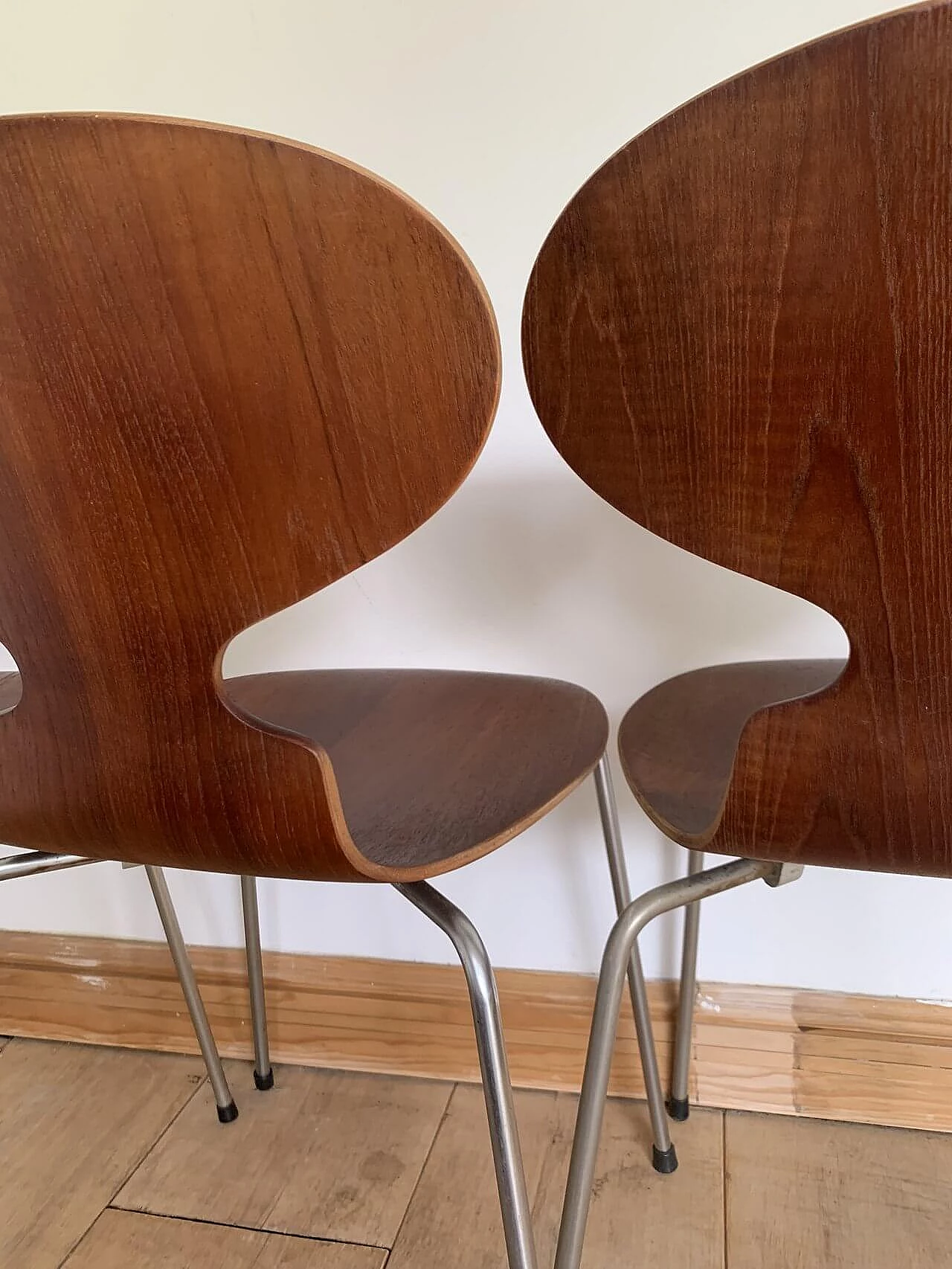 4 Sedie ANT 3101 di Arne Jacobsen per Fritz Hansen, 1971 12