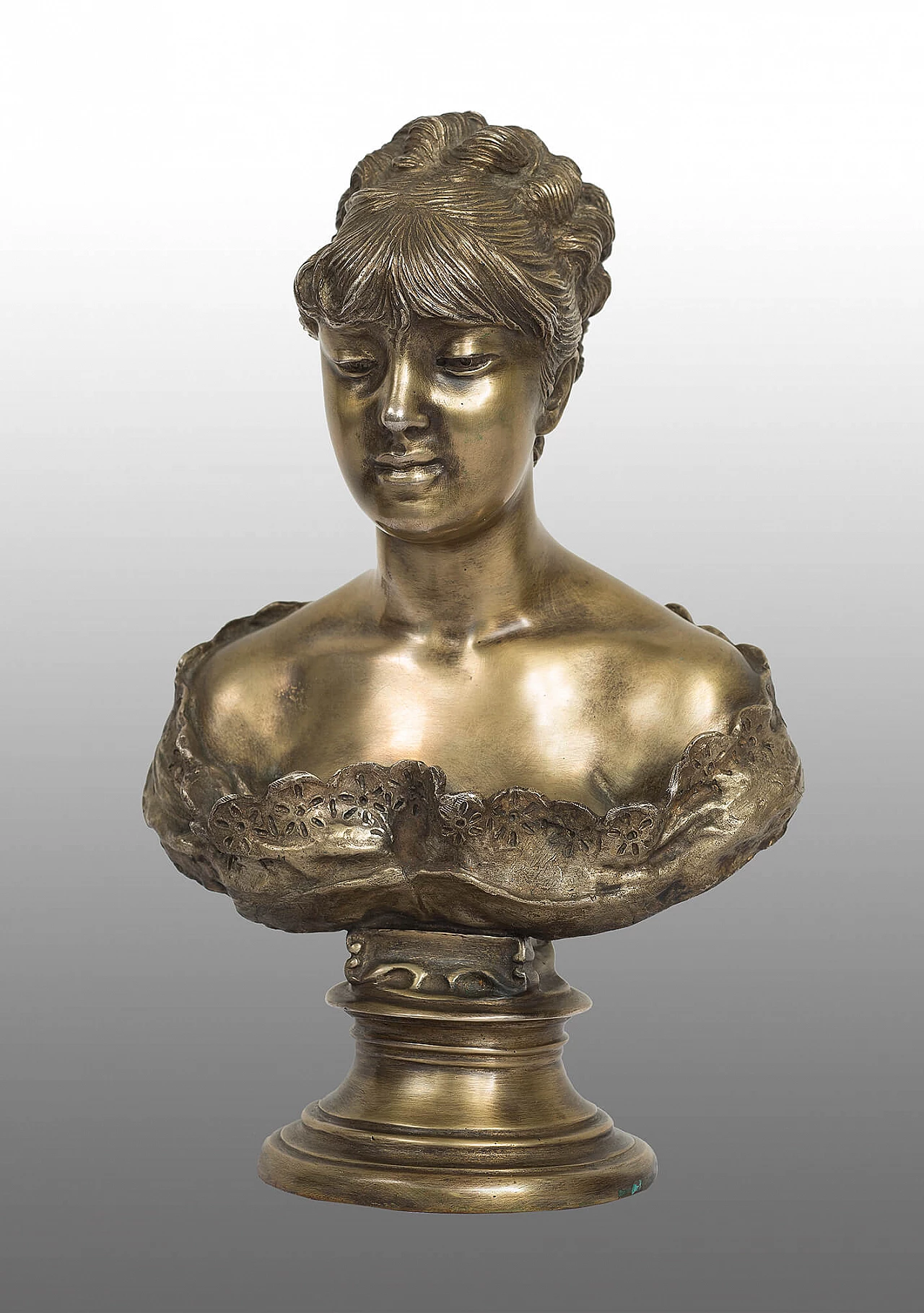 Coppia di sculture in argento massiccio di Gemito per Galleria di Chiurazzi, inizio '900 2