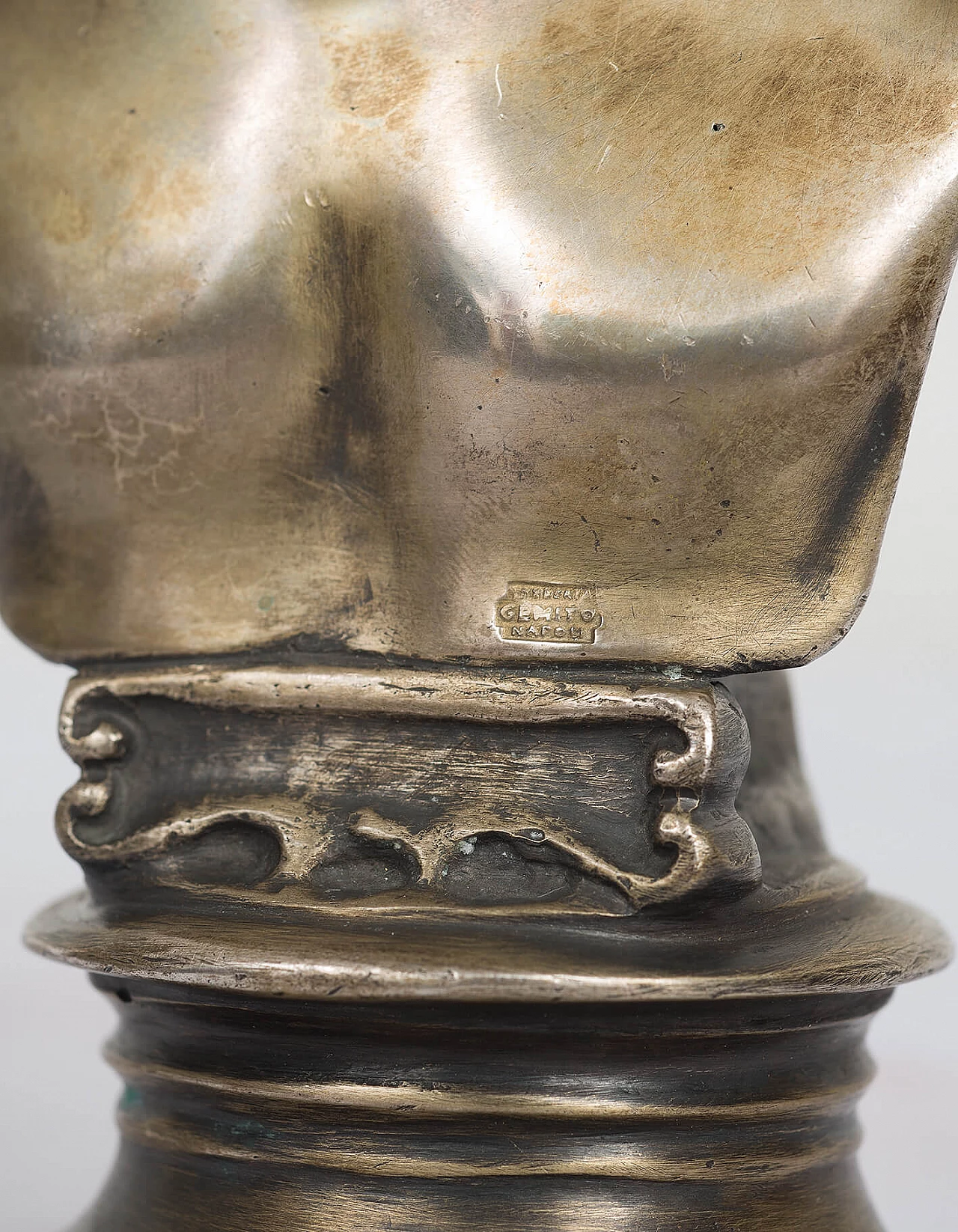 Coppia di sculture in argento massiccio di Gemito per Galleria di Chiurazzi, inizio '900 8