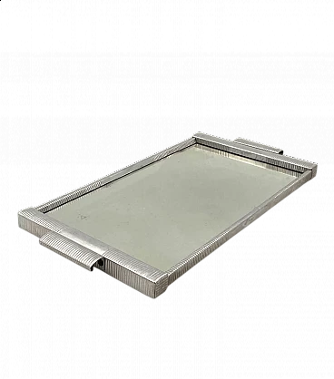 Art Deco mirrored pewter tray, 1930s
