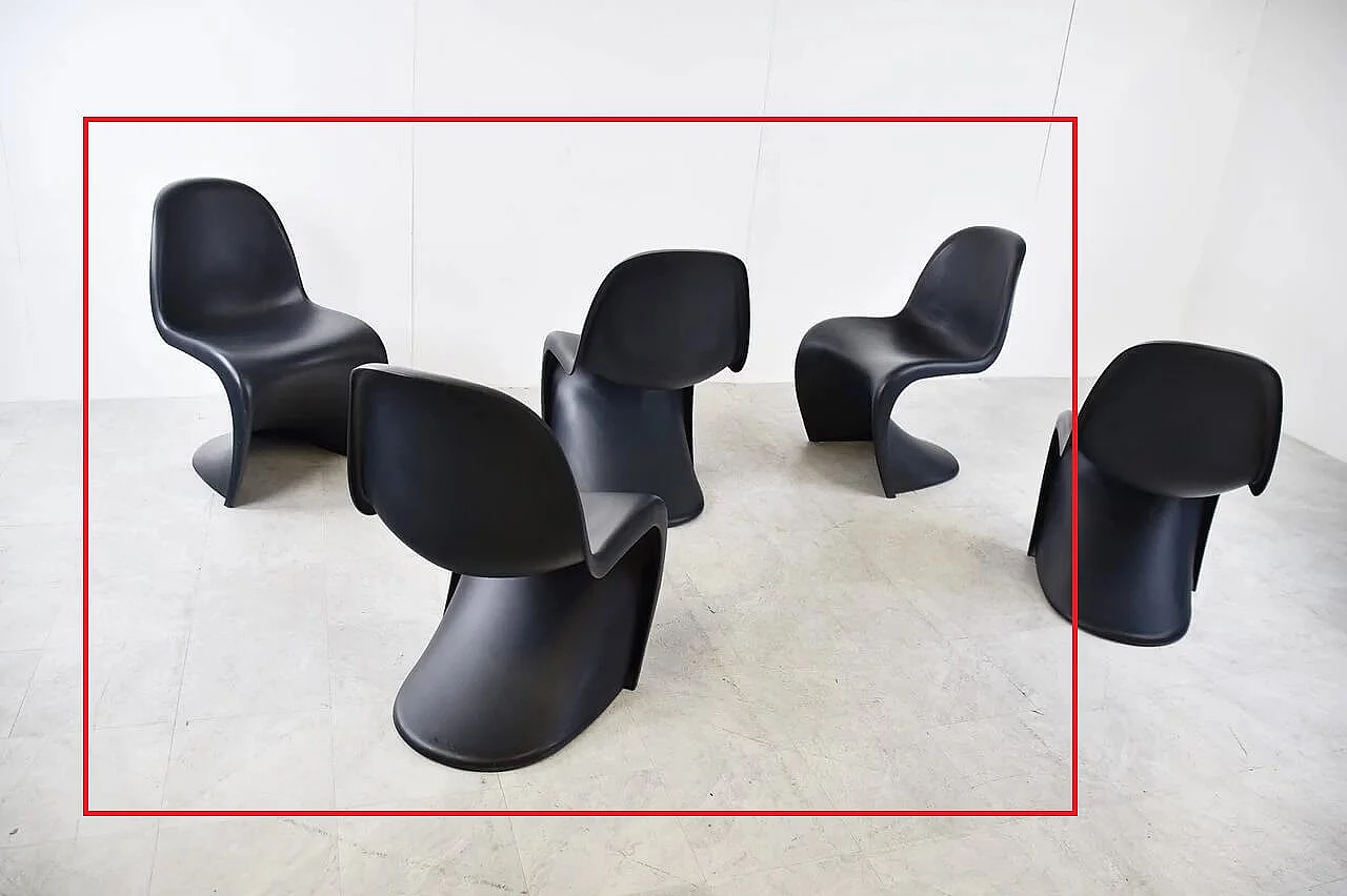 4 Sedie Panton Chair S in polipropilene di Verner Panton per Vitra 11