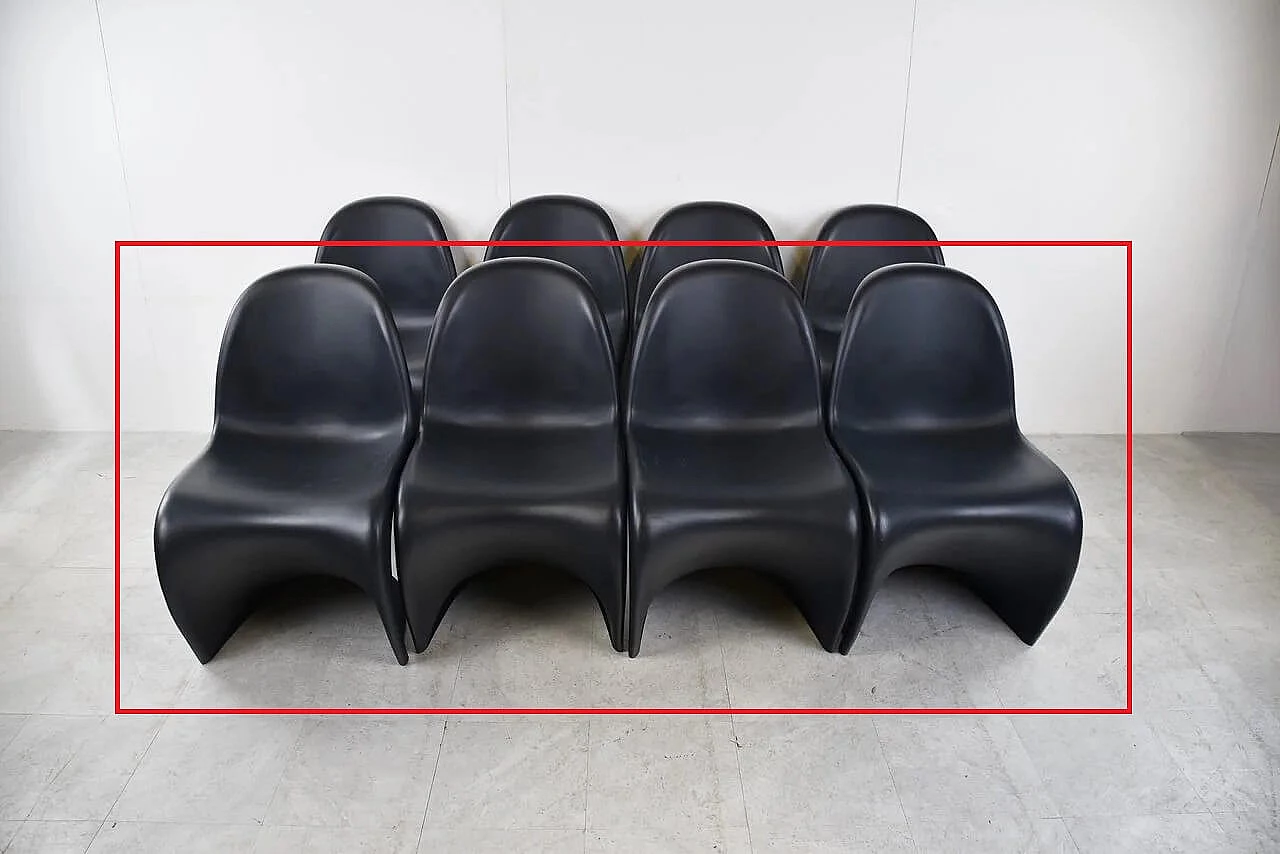 4 Sedie Panton Chair S in polipropilene di Verner Panton per Vitra 12