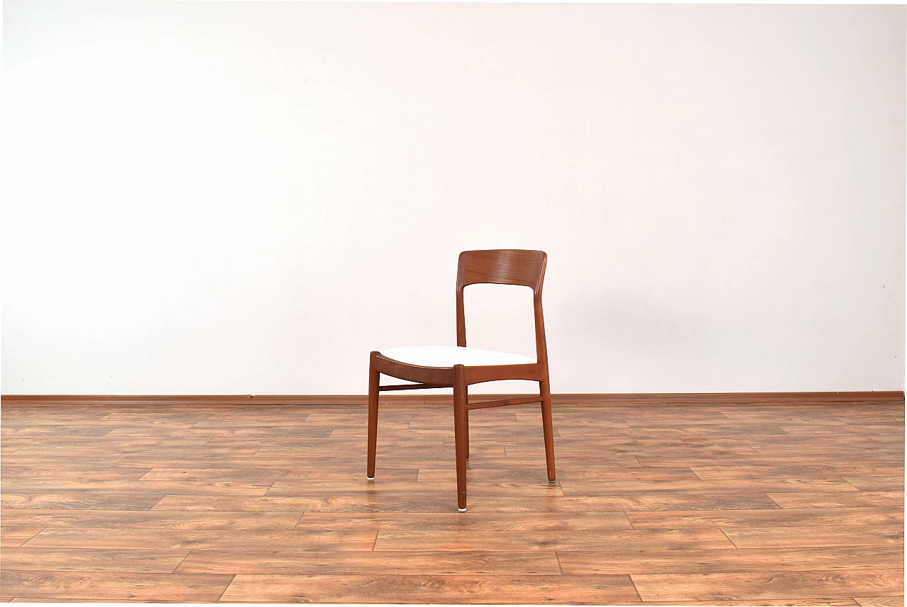4 Danish teak chairs 26 by Henning Kjærnulf for Korup Stolefabrik, 1960s 4