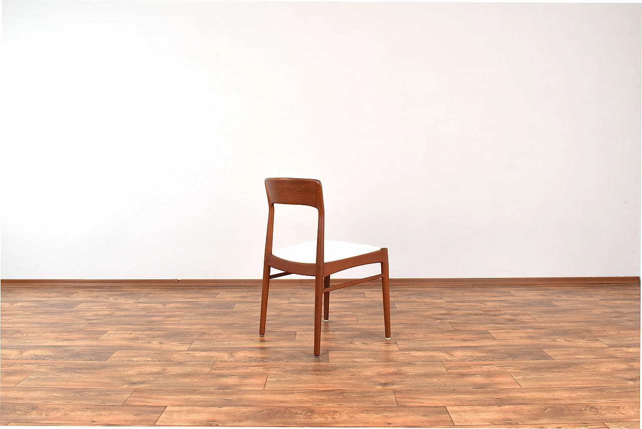 4 Danish teak chairs 26 by Henning Kjærnulf for Korup Stolefabrik, 1960s 7