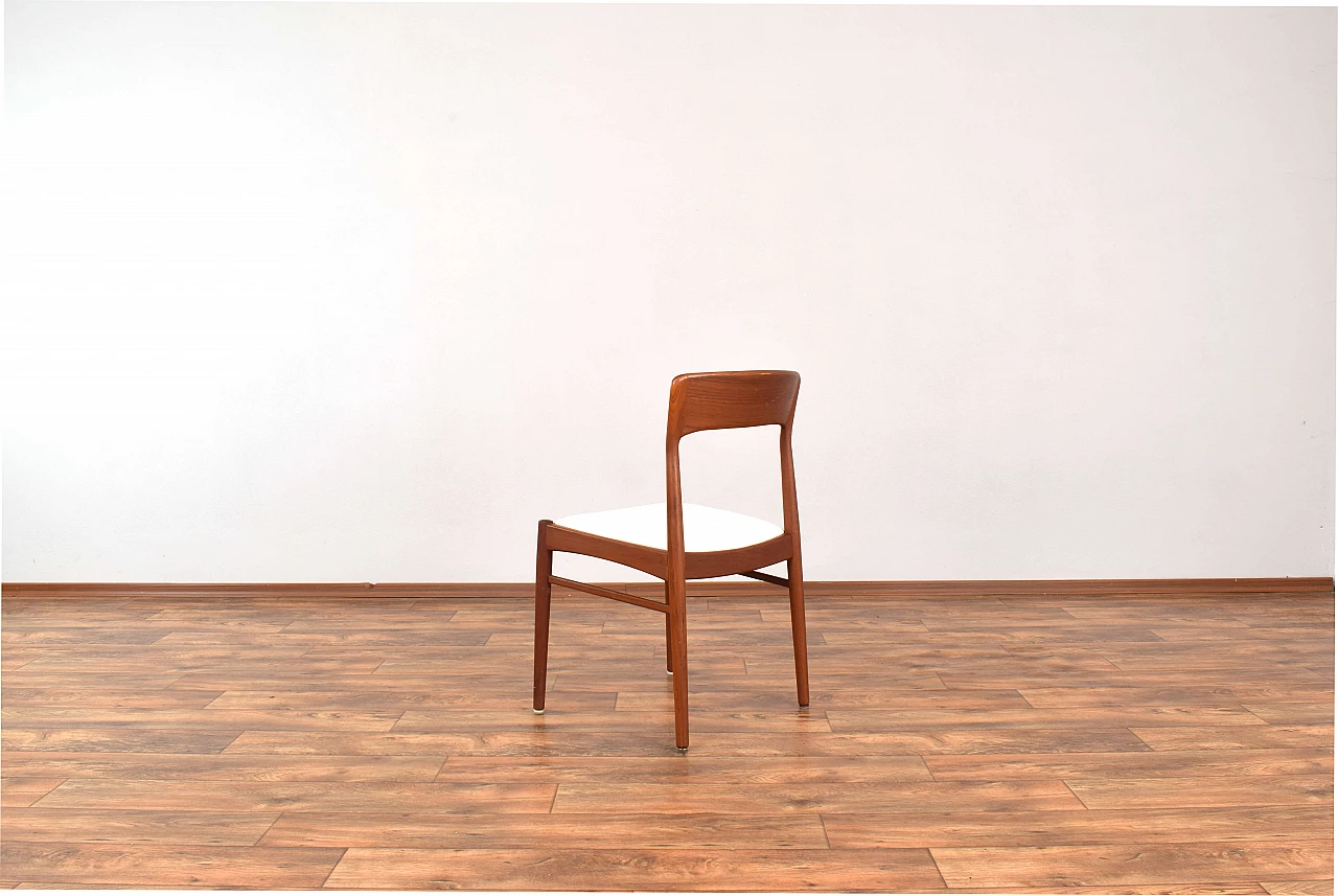 4 Danish teak chairs 26 by Henning Kjærnulf for Korup Stolefabrik, 1960s 8