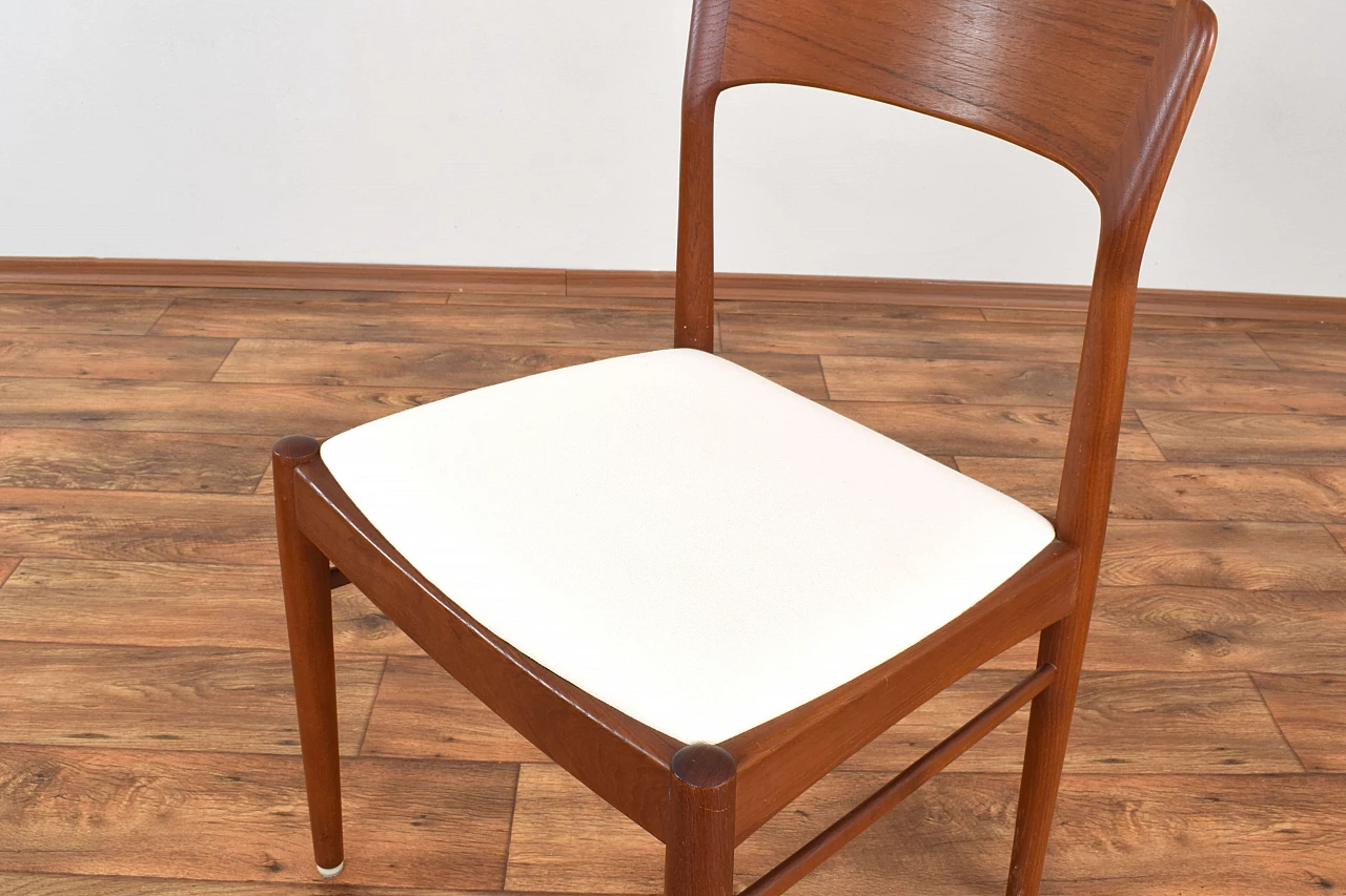 4 Danish teak chairs 26 by Henning Kjærnulf for Korup Stolefabrik, 1960s 11