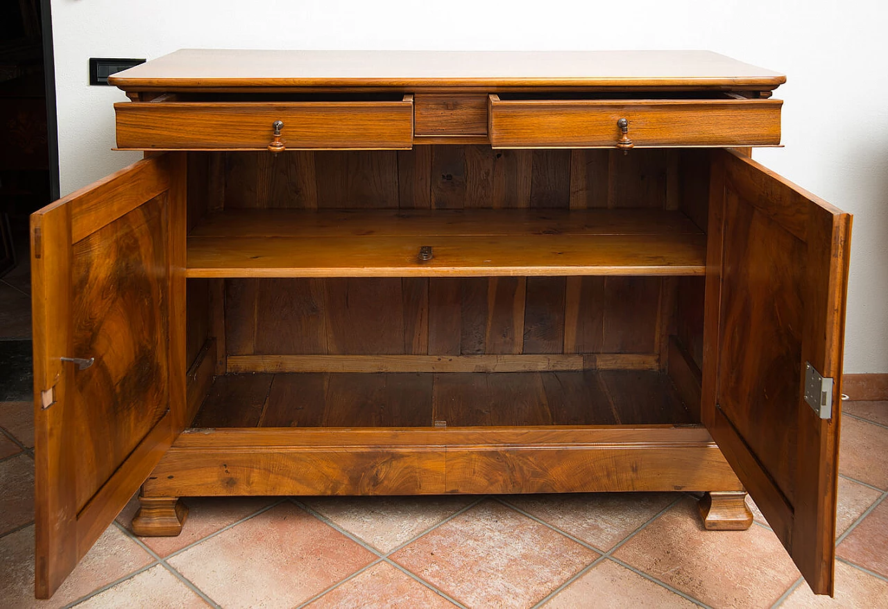 Solid walnut Louis Philippe two-door sideboard, 19th century 5