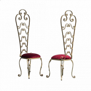 Pair of Chiavari chairs by Pier Luigi Colli, 1960s