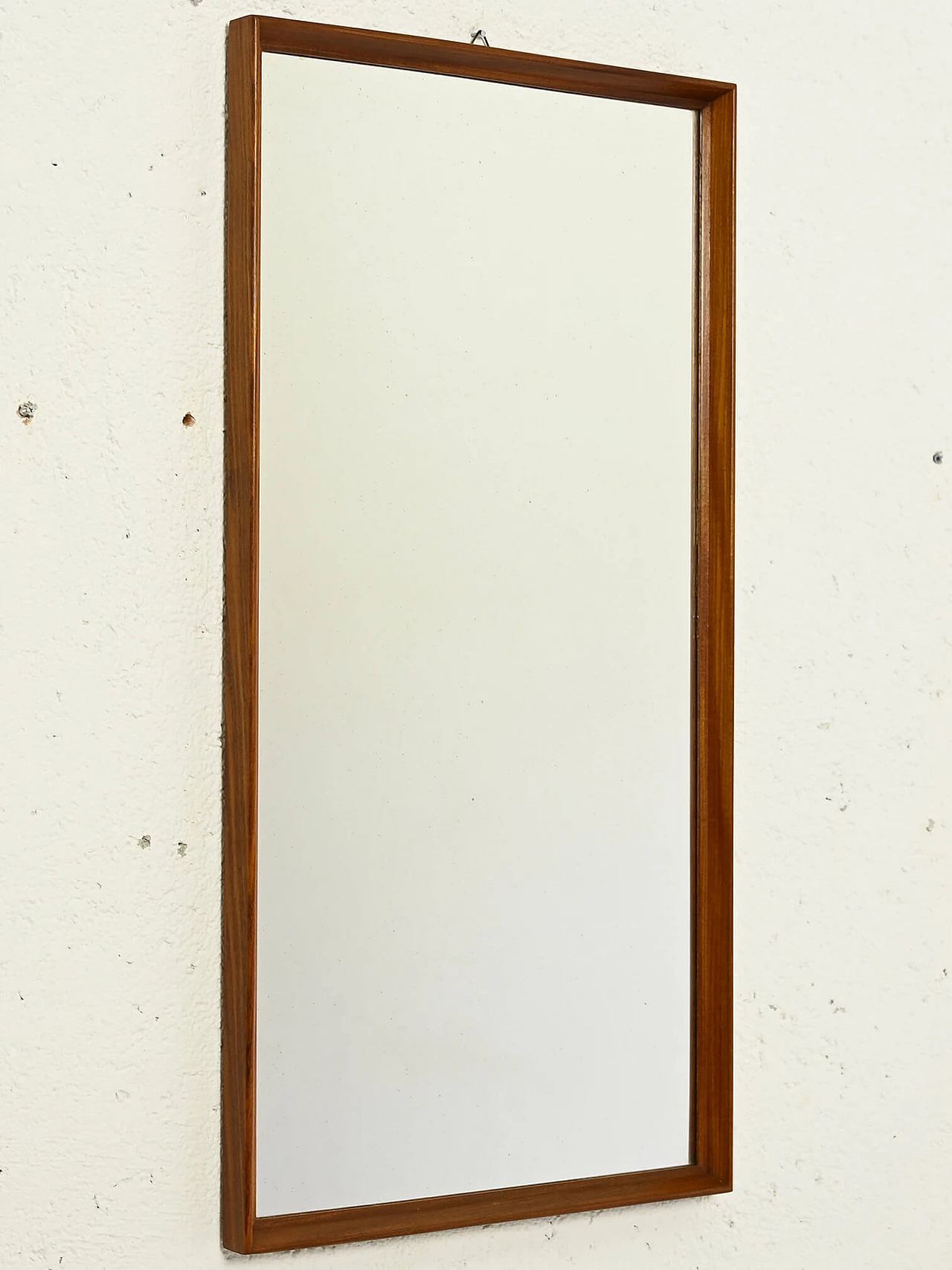 Rectangular teak mirror, 1960s 1