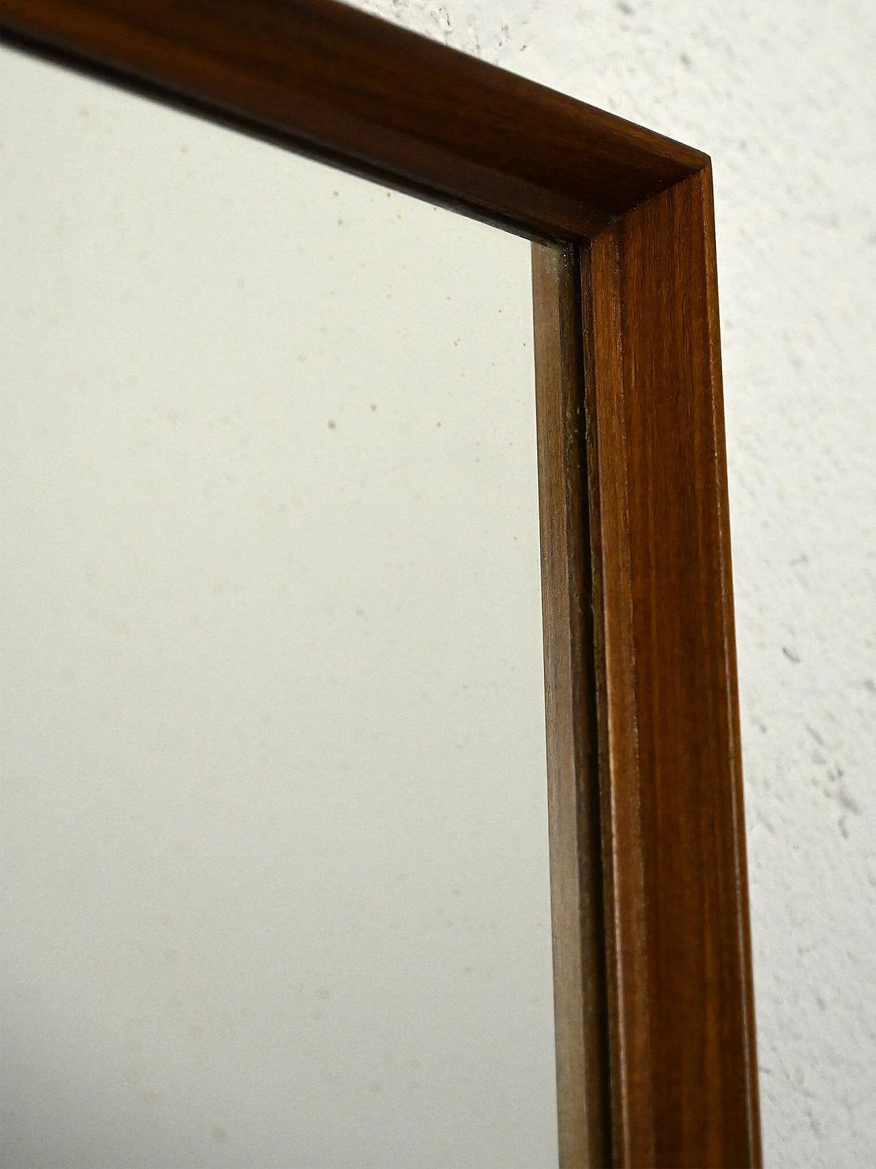 Rectangular teak mirror, 1960s 2