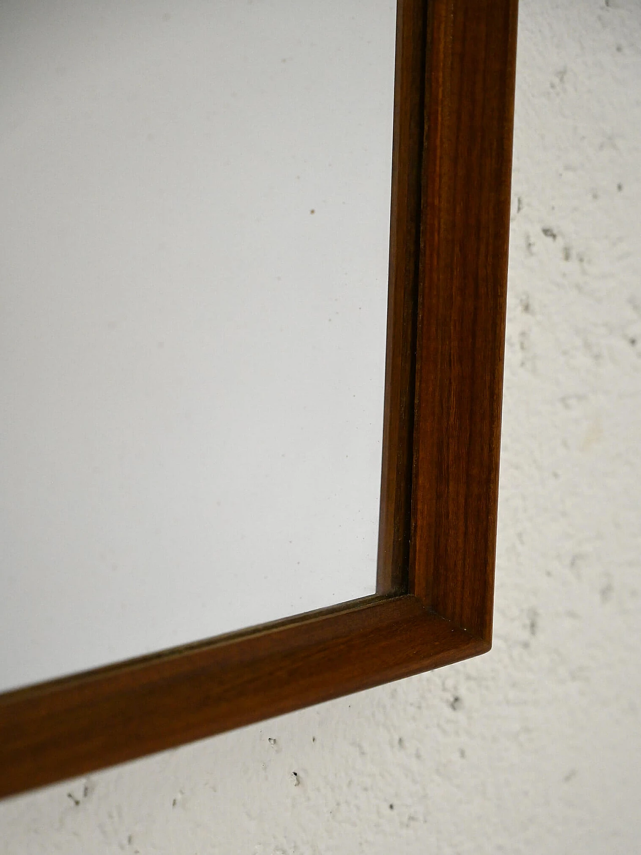 Rectangular teak mirror, 1960s 3