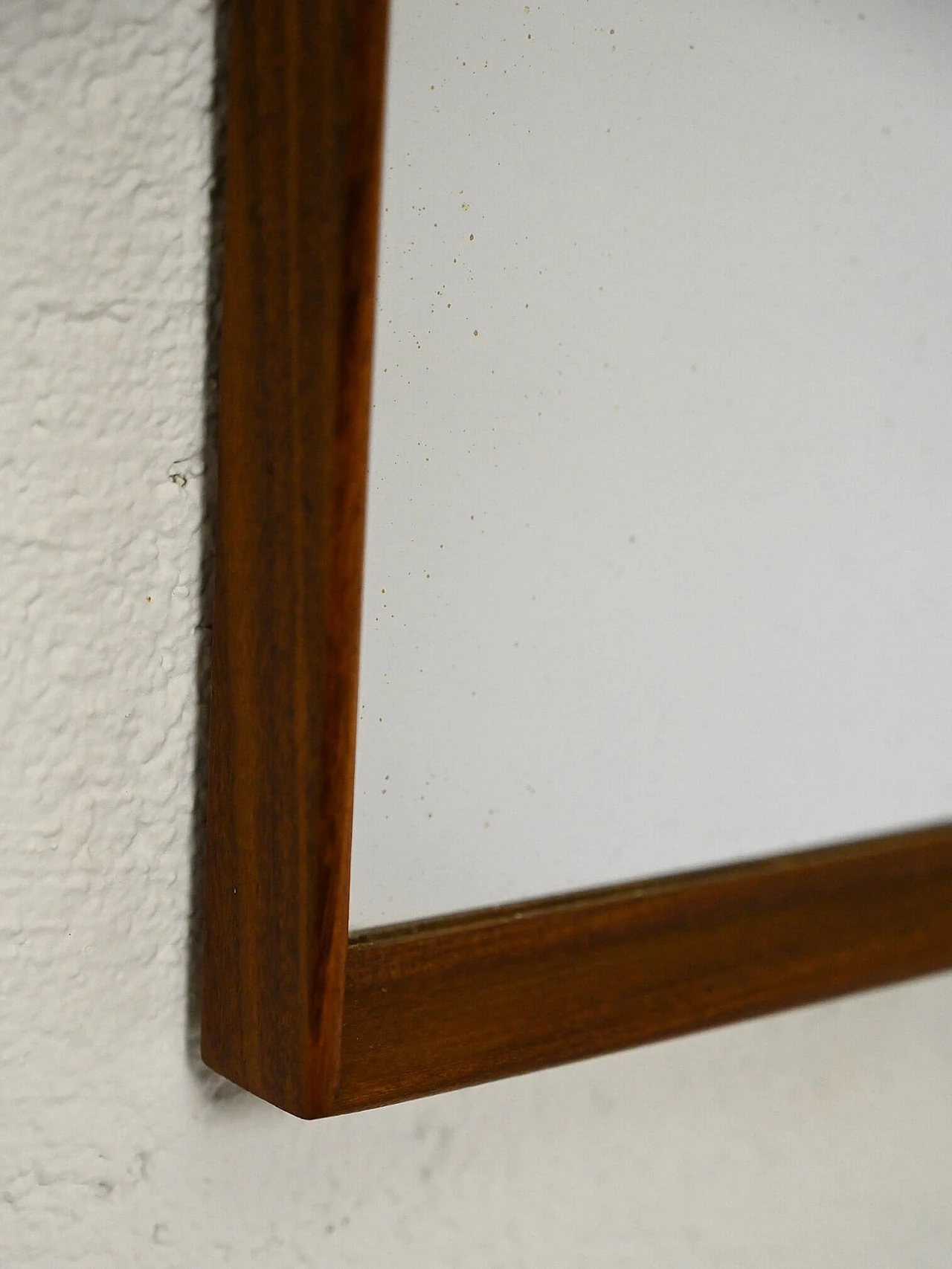 Rectangular teak mirror, 1960s 4