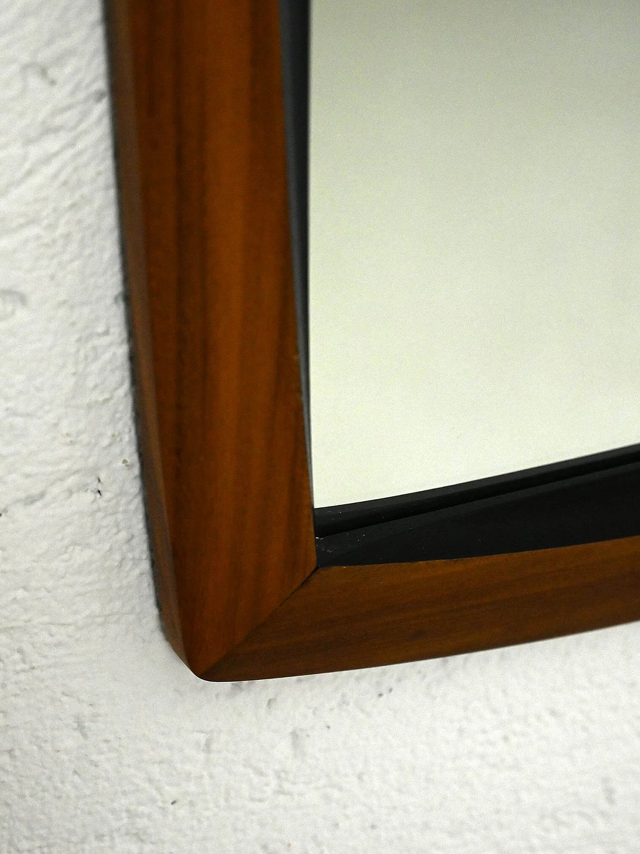 Scandinavian mirror with rounded frame, 1960s 5
