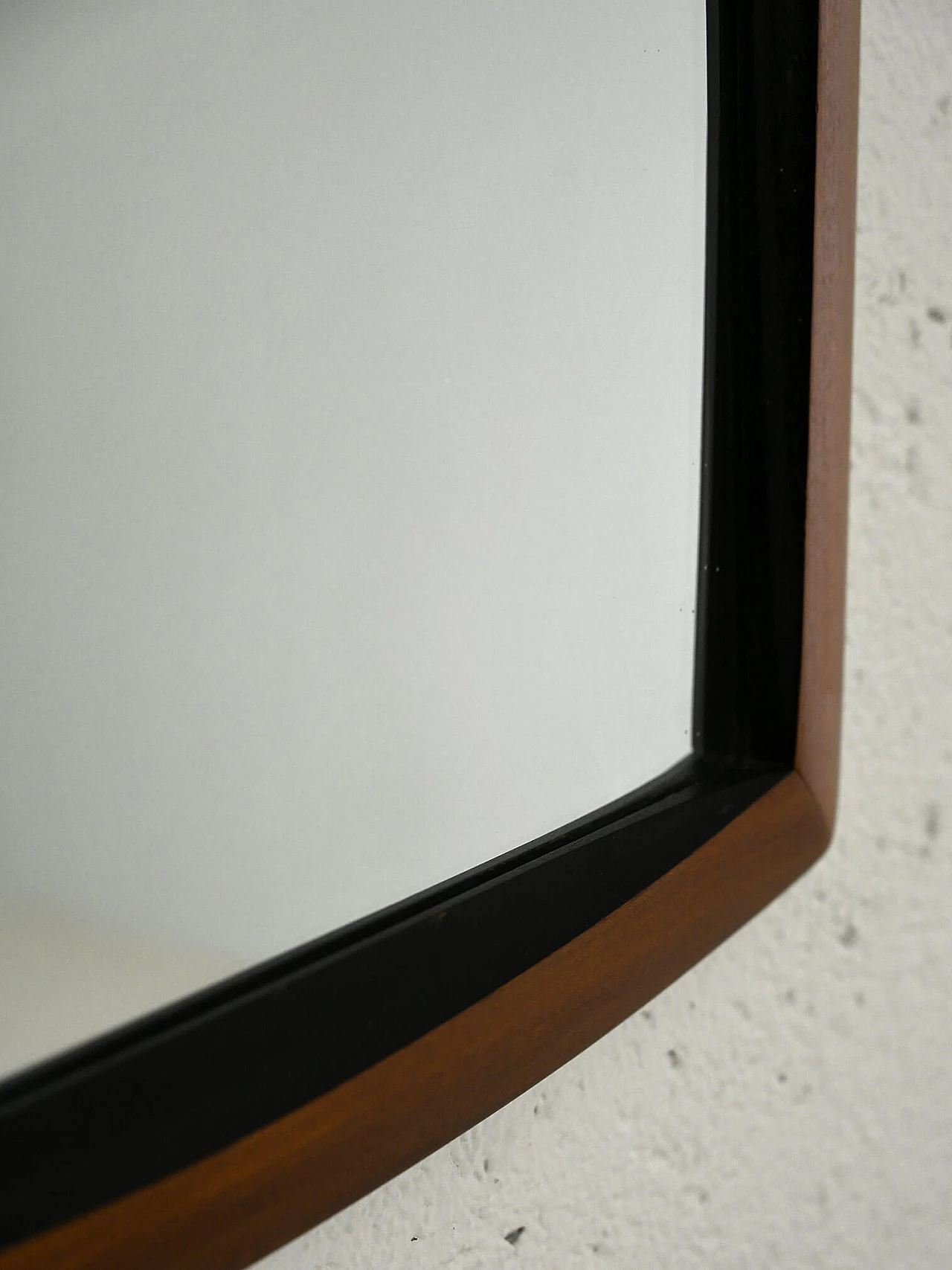 Scandinavian mirror with rounded frame, 1960s 11