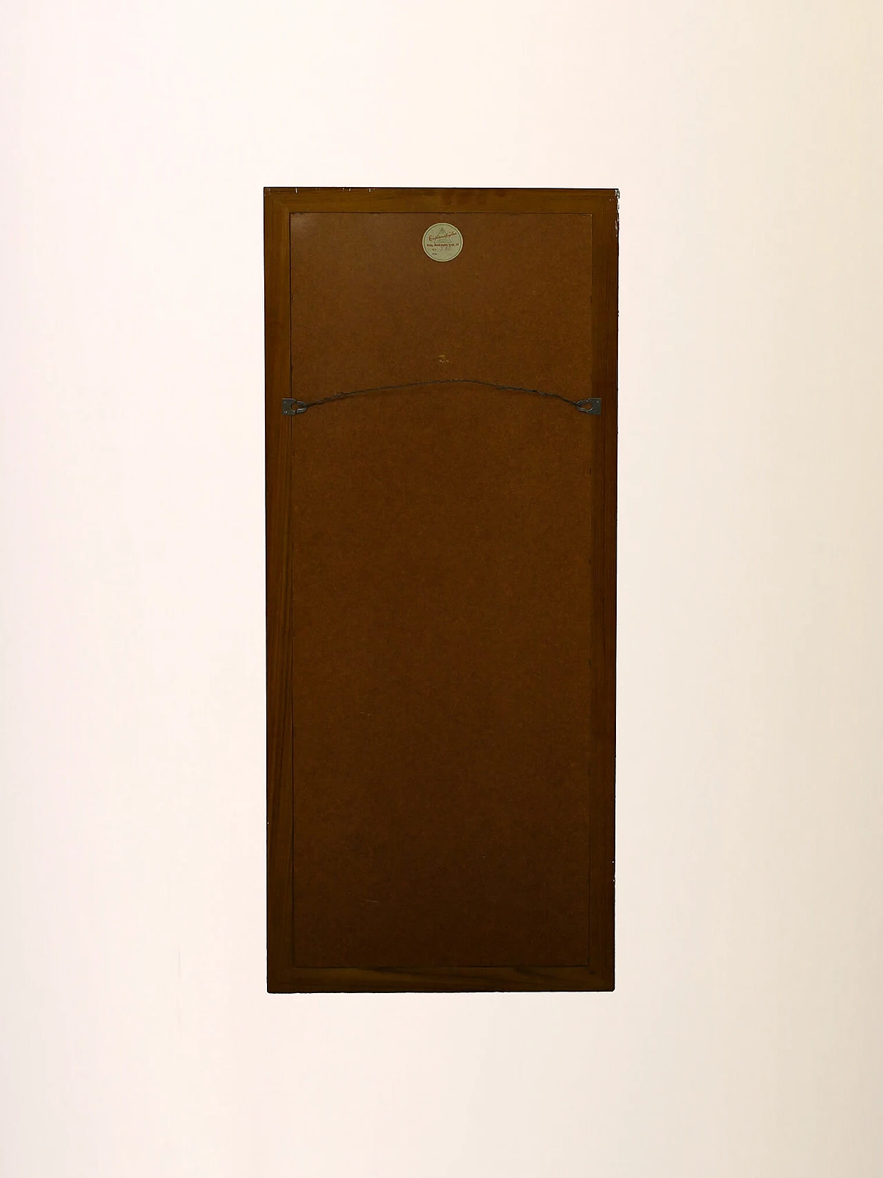 Specchio rettangolare con cornice spessa in teak, anni '60 11
