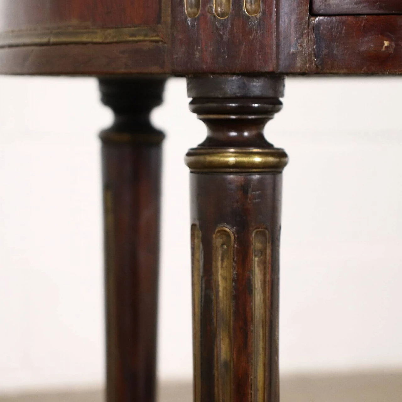 Nightstand in mahogany with marble top, 19th century 6