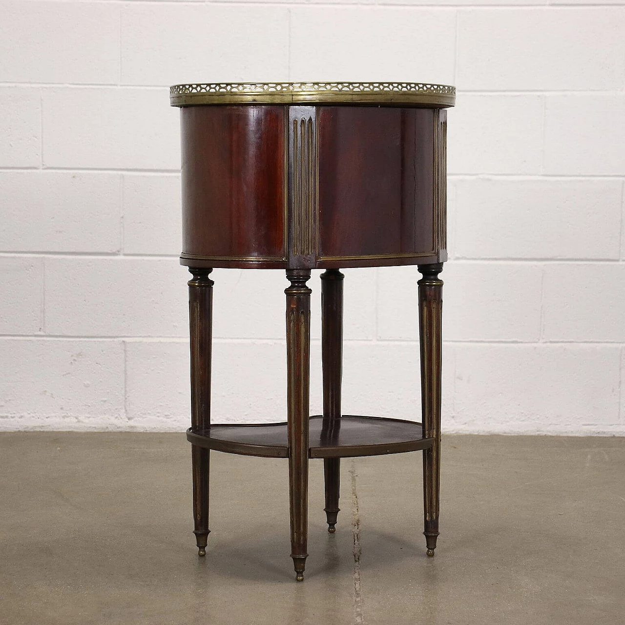 Nightstand in mahogany with marble top, 19th century 10