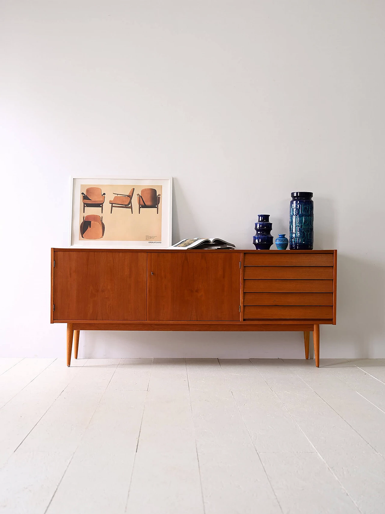 Scandinavian teak sideboard, 1950s 1