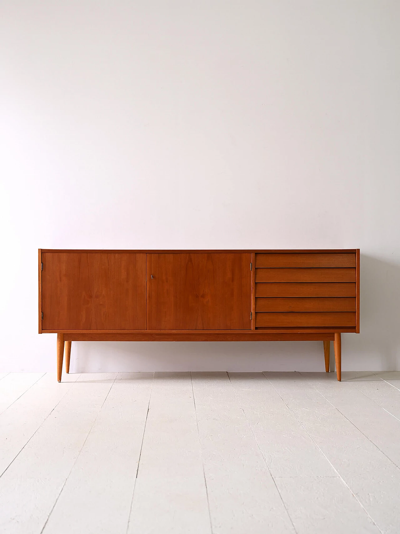 Scandinavian teak sideboard, 1950s 2