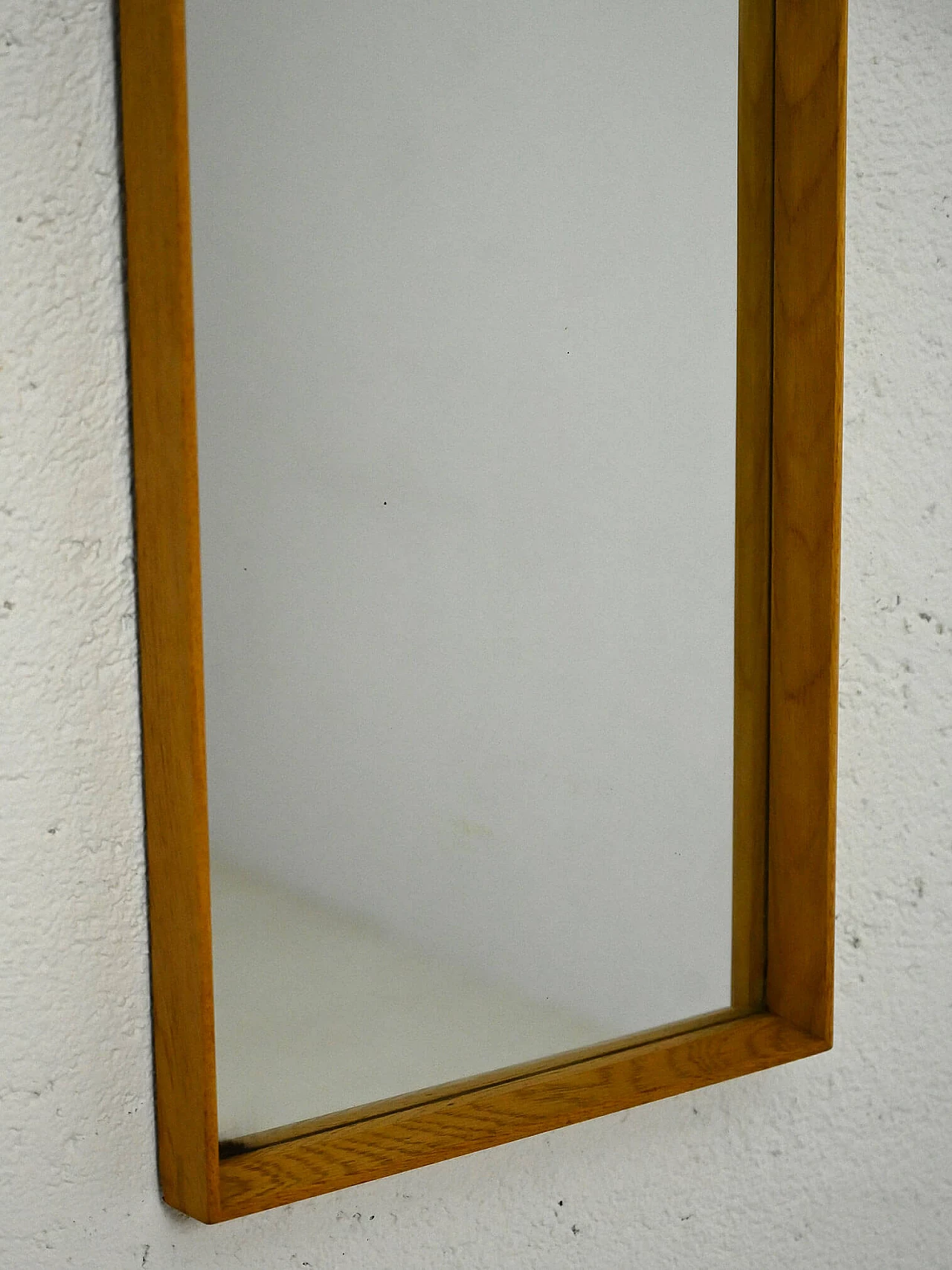 Scandinavian oak mirror, 1960s 5