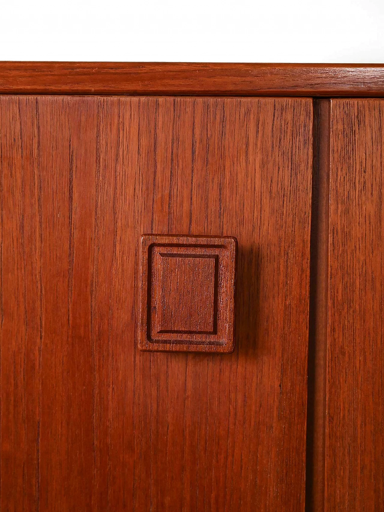 Scandinavian teak sideboard with two compartments, 1950s 8