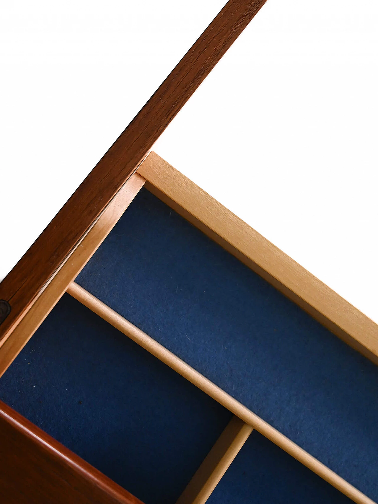 Scandinavian teak sideboard with two compartments, 1950s 10